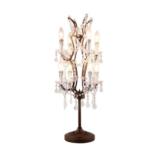 Meva Harlow 15" Brown Table Lamp