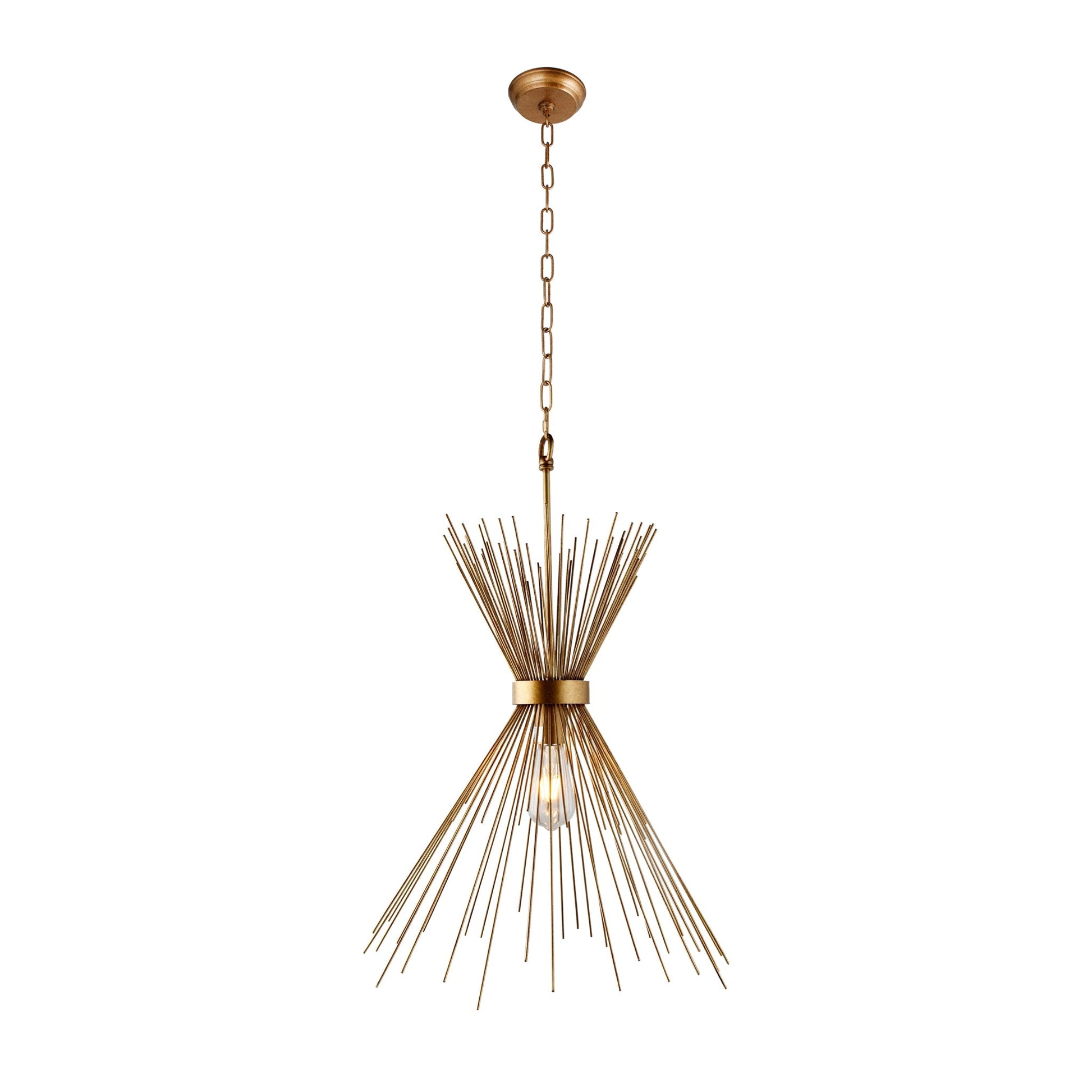 Meva Hayden 15" Antique Gold Pendant