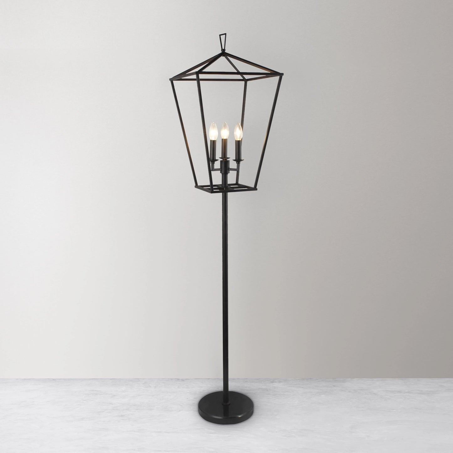 Meva Hollie 14" Black Floor Lamp