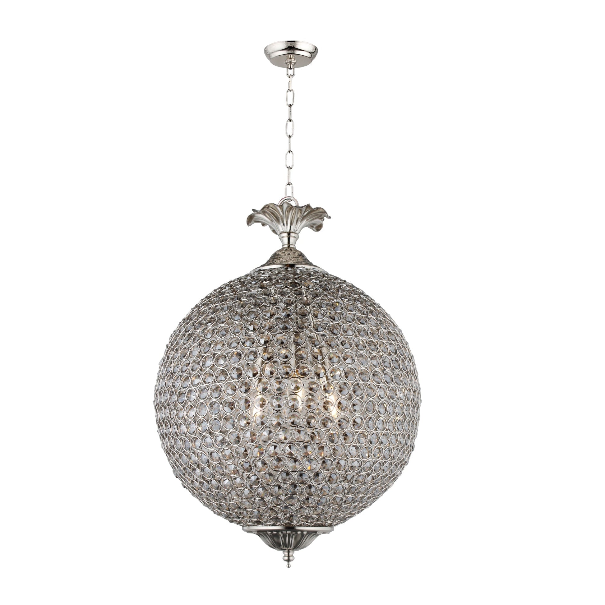 Meva Honore 17" Smoke/Silver Pendant