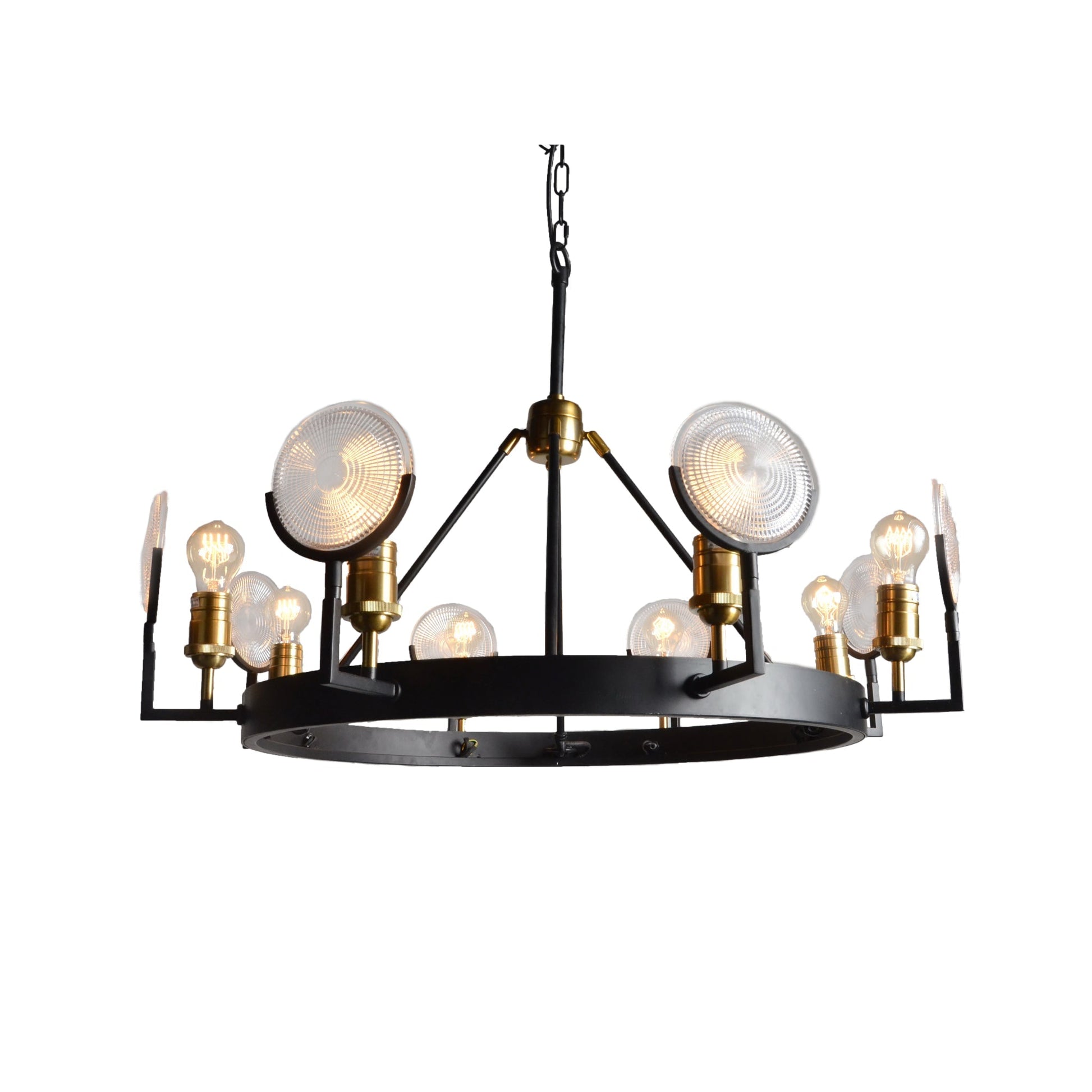 Meva Phoebe 35" Black/Brass Pendant