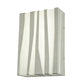Meyda Lighting 10" Dimmable LED Silver Wall Sconce With White and Gray Shade Glass