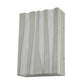 Meyda Lighting 10" Dimmable LED Silver Wall Sconce With White and Gray Shade Glass