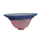 Meyda Lighting 10"W x 5"H Vino Pink and Blue Pate-de-verre Bell Shade Glass