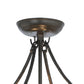 Meyda Lighting 11" 3-Light Timeless Bronze Semi-flush Mount Ceiling Light Hardware