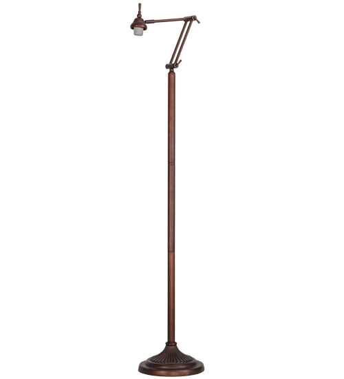 Meyda Lighting 11" Mahogany Bronze Swing Arm Floor Lamp Base