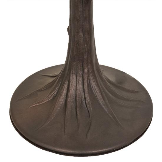 Meyda Lighting 11" Mahogany Bronze Tree Base Table Lamp