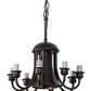 Meyda Lighting 12" 9-Light Mahogany Bronze Chandelier Hardware