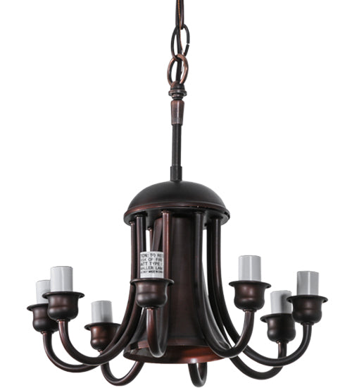 Meyda Lighting 12" 9-Light Mahogany Bronze Chandelier Hardware