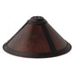 Meyda Lighting 12" Mahogany Bronze Frame With Amber Mica Shade Glass