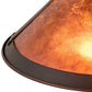 Meyda Lighting 12" Mahogany Bronze Frame With Amber Mica Shade Glass