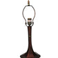 Meyda Lighting 12" Mahogany Bronze Hexagonal Trumpet Table Lamp Base