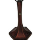 Meyda Lighting 12" Mahogany Bronze Hexagonal Trumpet Table Lamp Base