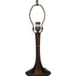 Meyda Lighting 12" Mahogany Bronze Hexagonal Trumpet Table Lamp Base