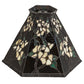 Meyda Lighting 12" Penti-Blossom Multi-Colored Shade Glass