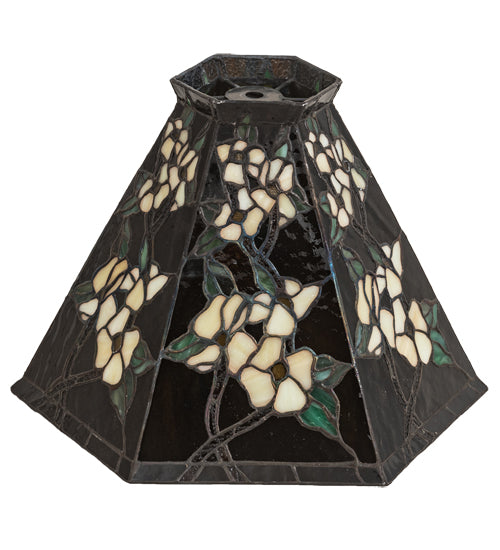 Meyda Lighting 12" Penti-Blossom Multi-Colored Shade Glass
