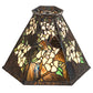 Meyda Lighting 12" Penti-Blossom Multi-Colored Shade Glass