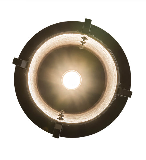 Meyda Lighting 12" Timeless Bronze Dorchester Pendant Light With Silver Mica Shade Glass