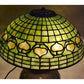Meyda Lighting 14" 3-Light Original Antique Tiffany Acorn Table Lamp With Tobacco Leaf Shade Glass