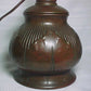 Meyda Lighting 14" 3-Light Original Antique Tiffany Acorn Table Lamp With Tobacco Leaf Shade Glass