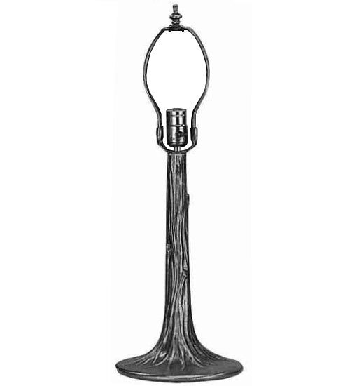 Meyda Lighting 14" Mahogany Bronze Tree Base Table Lamp Hardware