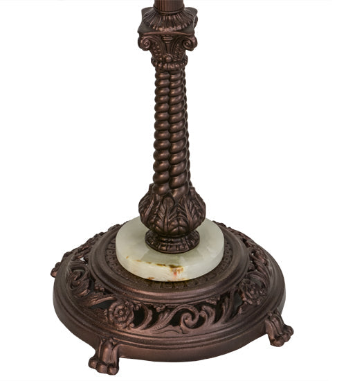 Meyda Lighting 14094 60" Mahogany Bronze Bridge Arm Floor Lamp Base