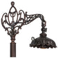 Meyda Lighting 14094 60" Mahogany Bronze Bridge Arm Floor Lamp Base