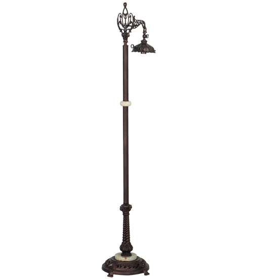 Meyda Lighting 14094 60" Mahogany Bronze Bridge Arm Floor Lamp Base