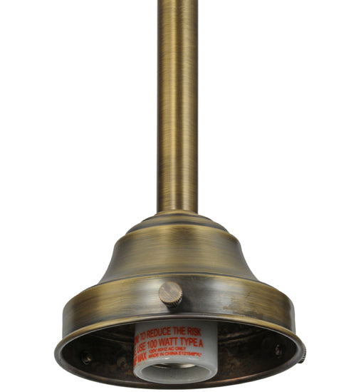Meyda Lighting 147738 5" Antique Brass Pendant Light Hardware