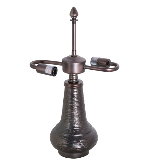 Meyda Lighting 15" 2-Light Mahogany Bronze Crafts Table Lamp Base