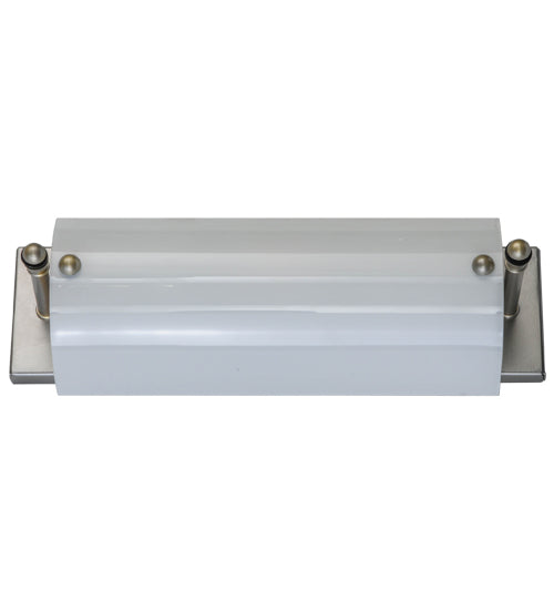Meyda Lighting 15" 2-Light Nickel Wall Sconce With Stataurio Idalight Shade Glass