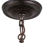 Meyda Lighting 157418 5" Mahogany Bronze Pendant Light Hardware