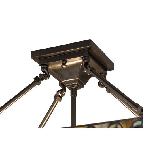 Meyda Lighting 16" 2-Light Oil Rubbed Bronze Semi-flush Mount Light Hardware
