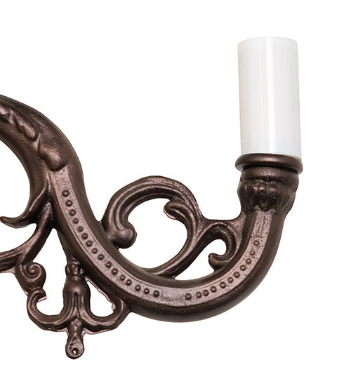 Meyda Lighting 16" 5-Light Mahogany Bronze Fancy Chandelier Hardware