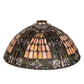 Meyda Lighting 16" Fleur-de-lis Multi-Colored Stained Shade Glass