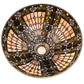 Meyda Lighting 16" Fleur-de-lis Multi-Colored Stained Shade Glass