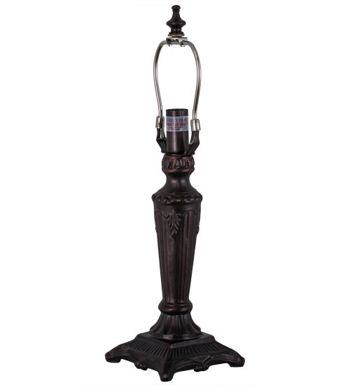 Meyda Lighting 16" Mahogany Bronze Mini Flute Elegant Table Lamp Base