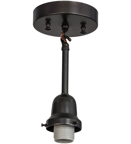 Meyda Lighting 165816 5" Craftsman Brown On Brass Pendant Light Hardware
