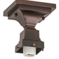 Meyda Lighting 169762 7" Mahogany Bronze Flush Mount Light Hardware