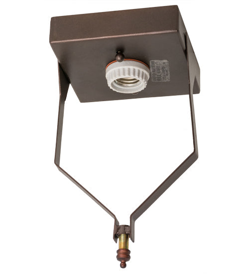 Meyda Lighting 169762 7" Mahogany Bronze Flush Mount Light Hardware