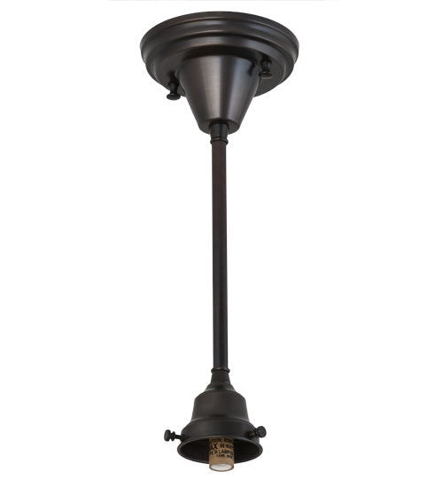 Meyda Lighting 173466 5" Craftsman Brown On Brass Pendant Light Hardware