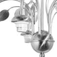 Meyda Lighting 18" 5-Light Chrome Silver Leaf Chandelier Hardware