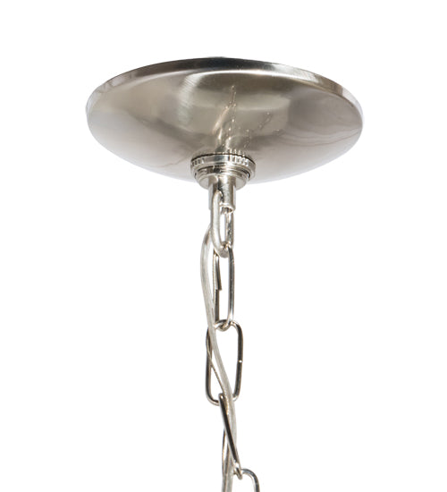 Meyda Lighting 18" 5-Light Chrome Silver Leaf Chandelier Hardware