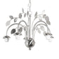 Meyda Lighting 18" 5-Light Chrome Silver Leaf Chandelier Hardware