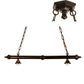 Meyda Lighting 18678 36" 2-Light Mahogany Bronze Island Pendant Light Hardware