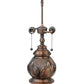 Meyda Lighting 20" 2-Light Antique Copper Table Lamp Base