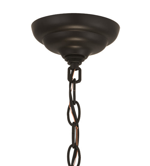 Meyda Lighting 20" 3-Light Solar Black Inverted Pendant Light Hardware