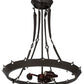Meyda Lighting 20" 3-Light Timeless Bronze Inverted Pendant Light Hardware