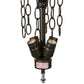 Meyda Lighting 20" 4-Light Mahogany Bronze Inverted Pendant Light Base