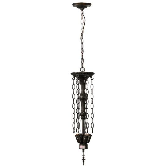 Meyda Lighting 20" 4-Light Mahogany Bronze Inverted Pendant Light Base